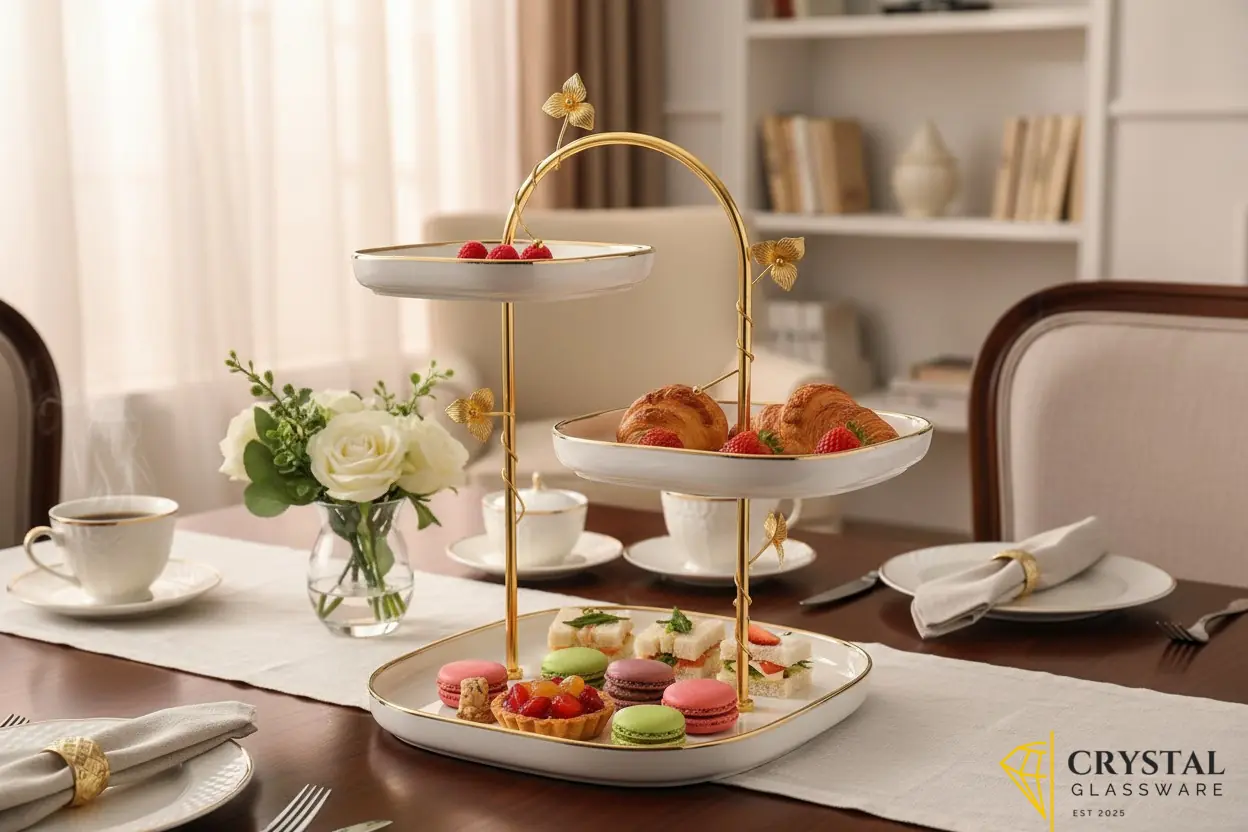  3 Tier Cake Stand Ceramic Dessert Stand
